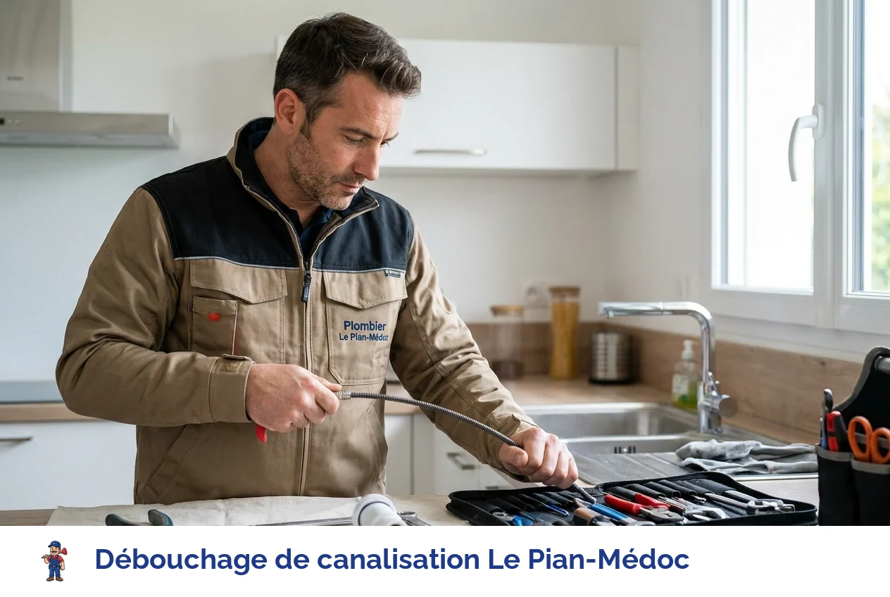 Débouchage de canalisation à Le Pian-Médoc