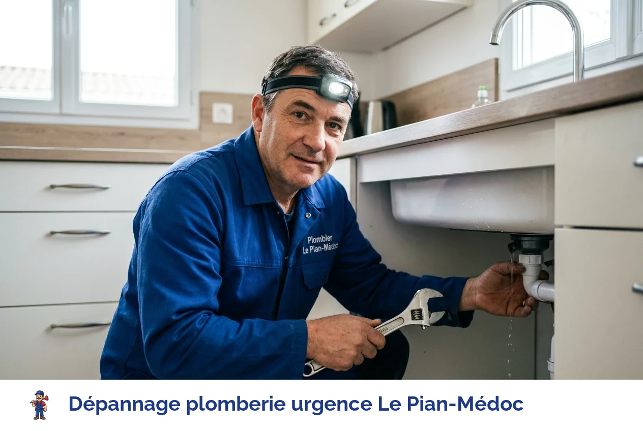 Dépannage plomberie urgence à Le Pian-Médoc