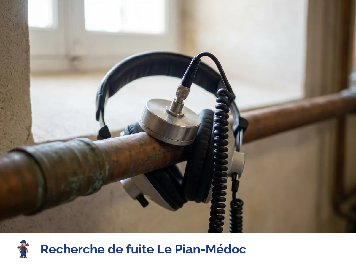 Recherche de fuite à Le Pian-Médoc