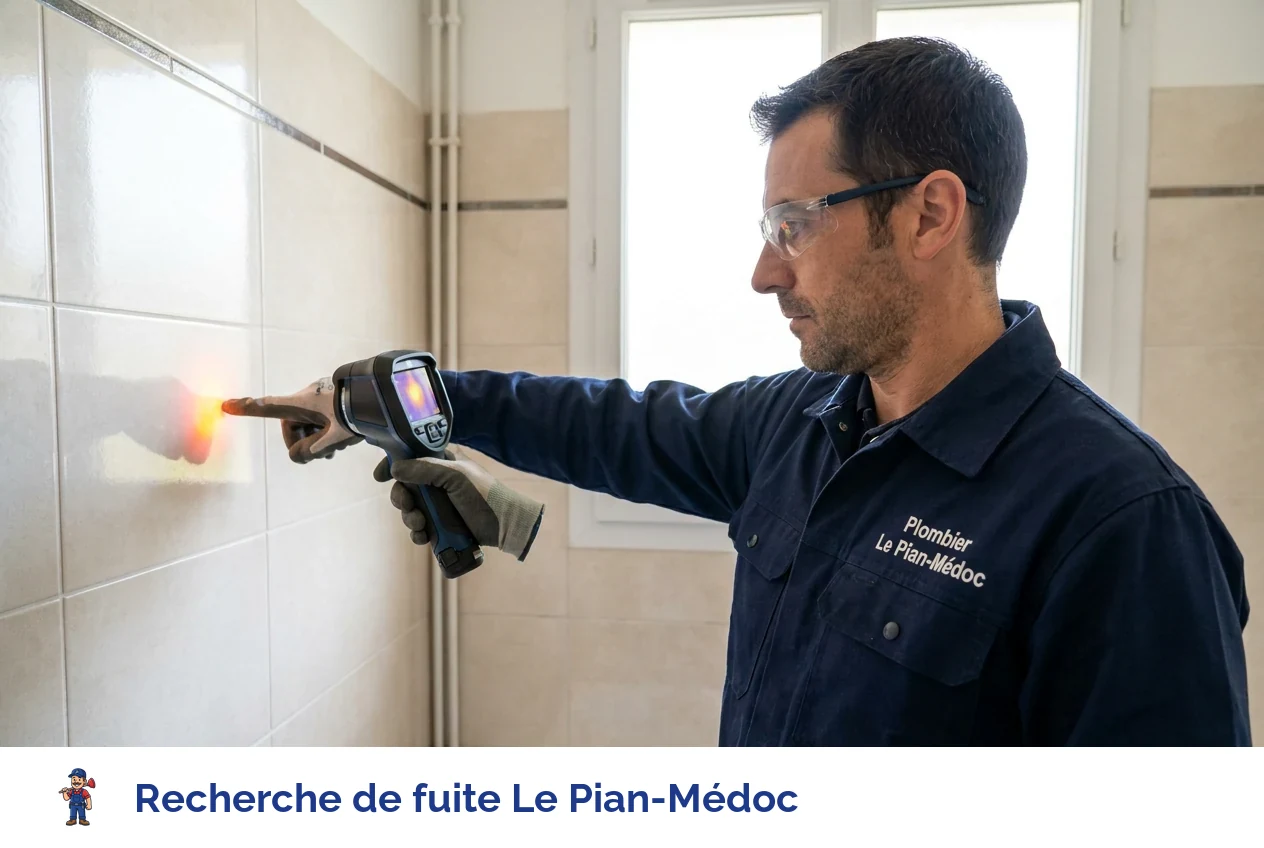 Recherche de fuite à Le Pian-Médoc