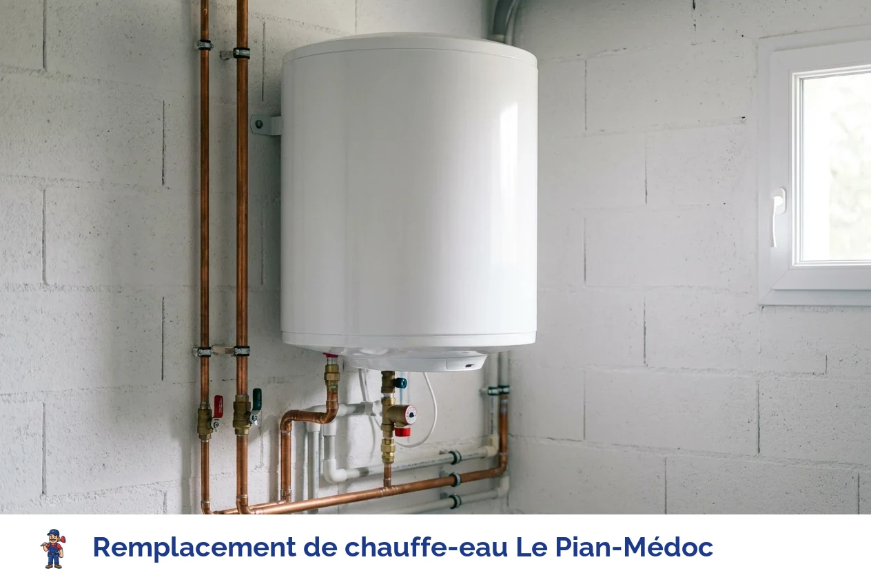 Remplacement de chauffe-eau à Le Pian-Médoc