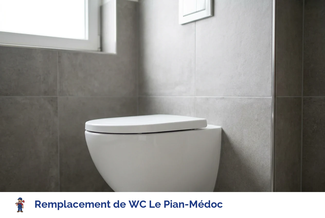 Remplacement de WC à Le Pian-Médoc