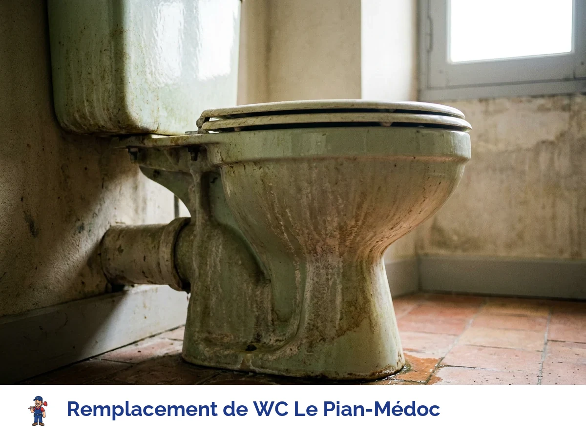 Remplacement de WC à Le Pian-Médoc