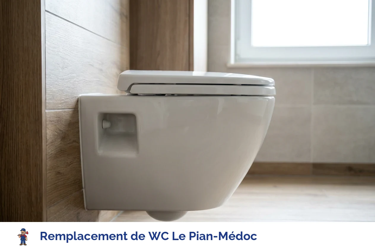 Remplacement de WC à Le Pian-Médoc