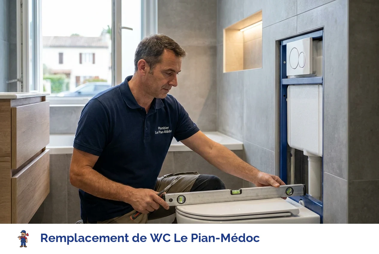 Remplacement de WC à Le Pian-Médoc